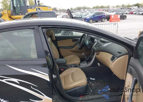 2013 Hyundai Elantra Limited from USA, damaged, VIN KMHDH4AE6DU487937